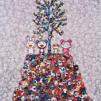 DOB, and POM atop the Mound of the Dead - TAKASHI MURAKAMI