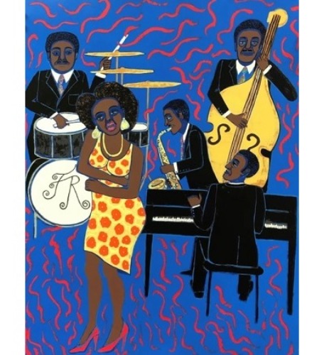 Jazz Stories: Mama Can Sing Papa Can Blow #8: Don’t Wanna Love You Like I Do - Faith Ringgold (2007/2020)
