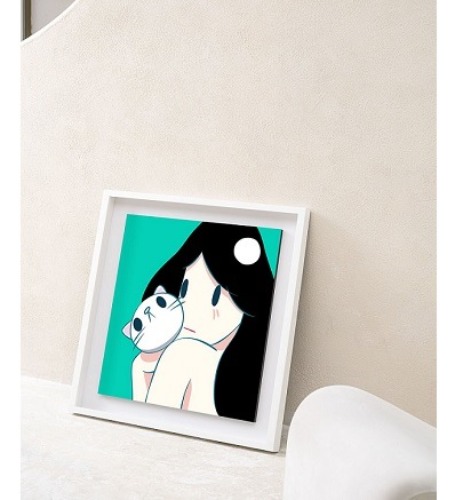 Venus with Cat (Green) - Takeru Amano