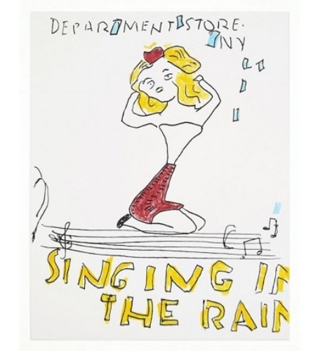 Singing in the Rain - Rose Wylie